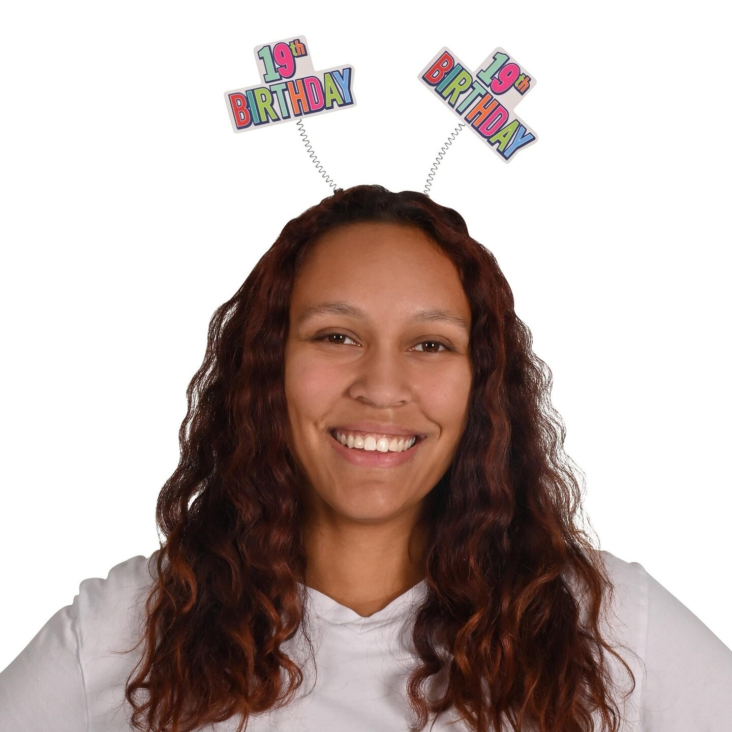 12 Pack Beistle 19th Birthday Boppers multi-color