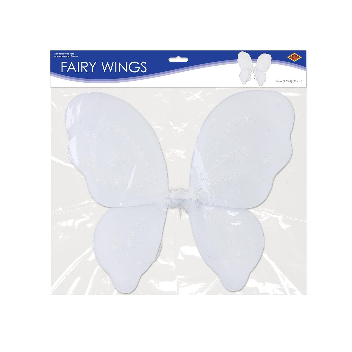 12 Pack Beistle Halloween Nylon Fairy Wings - white
