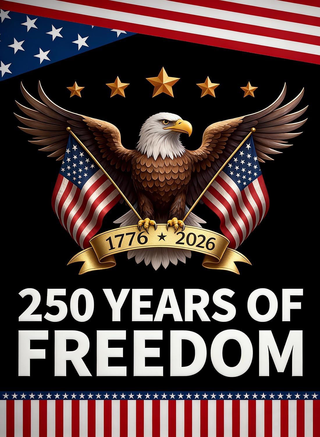 250th Anniversary USA Patriotic 5D Diamond Painting Kit for Adults Beginners – Full Drill DIY Diamond Dots Crystal Gem Art 12x16 Inch Independence Day Wall Decor Craft Set