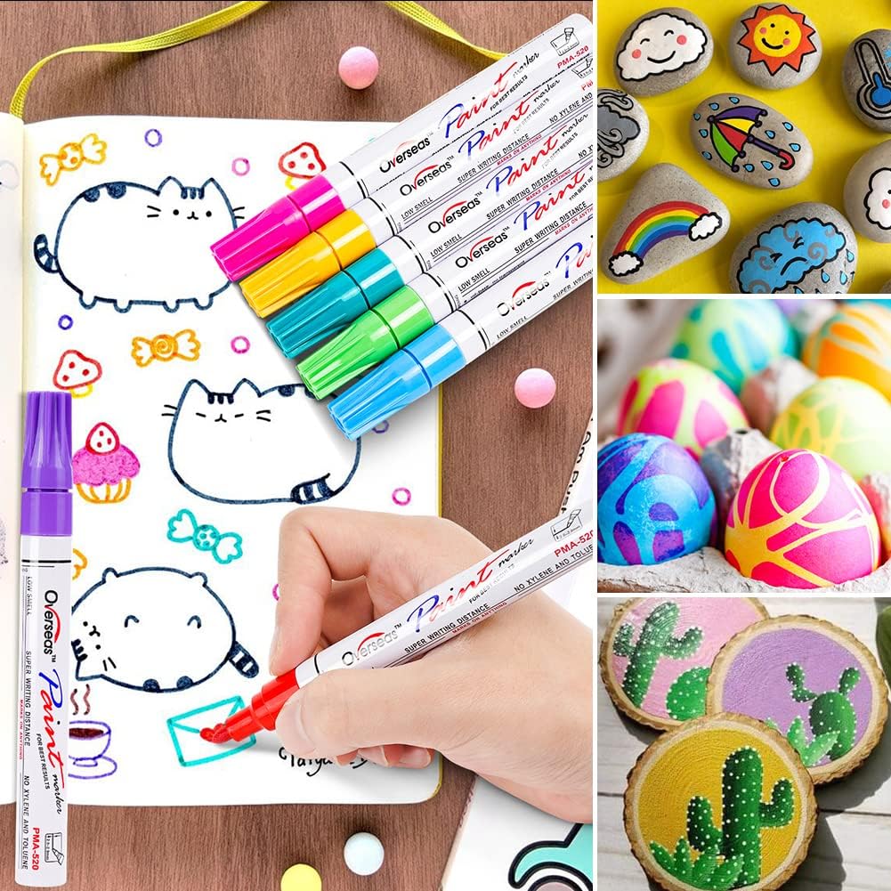 24 Color Permanent Oil Based Markers