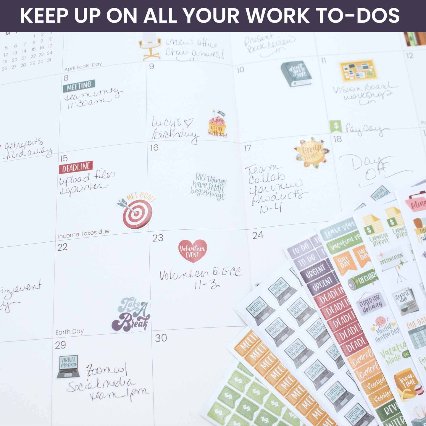 Planner Stickers, Workday Essentials