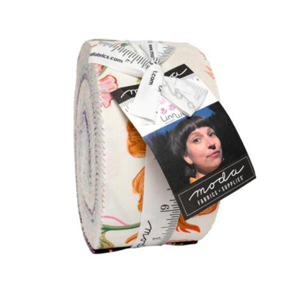 Floral Fondant 2.5" Strip Roll (Jelly Roll) by Linn Warme for Moda (14130JR)