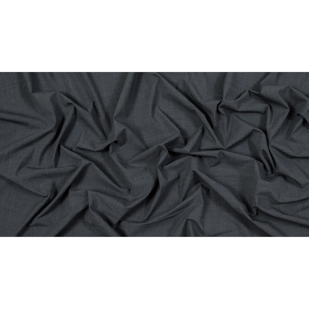 1 Yard Heathered Cool Gray Stretch Wool Suiting Fabric Crisp Flowing 60 inch Width