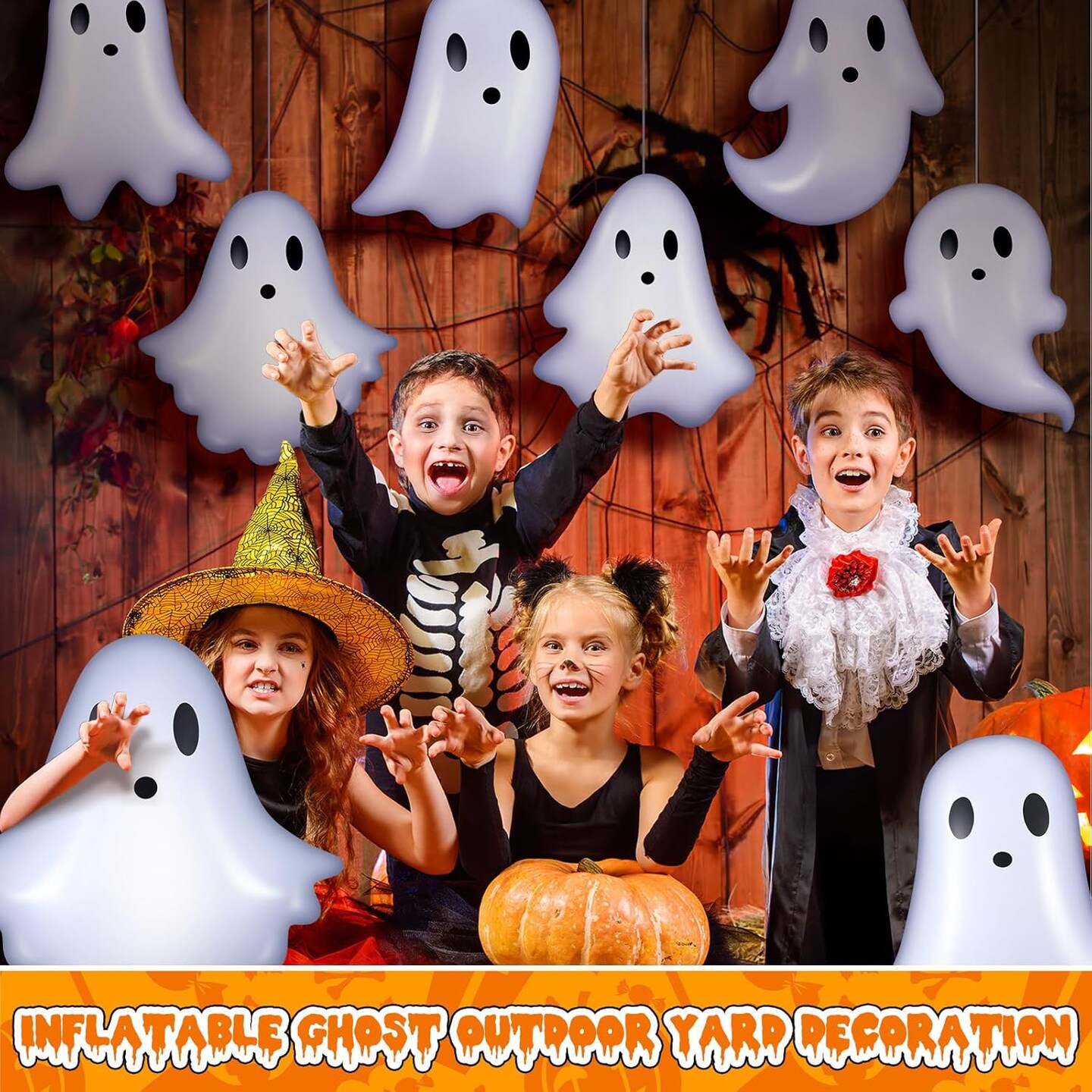 Halloween Inflatable Hanging Ornaments PVC Ghost Yard(Halloween)