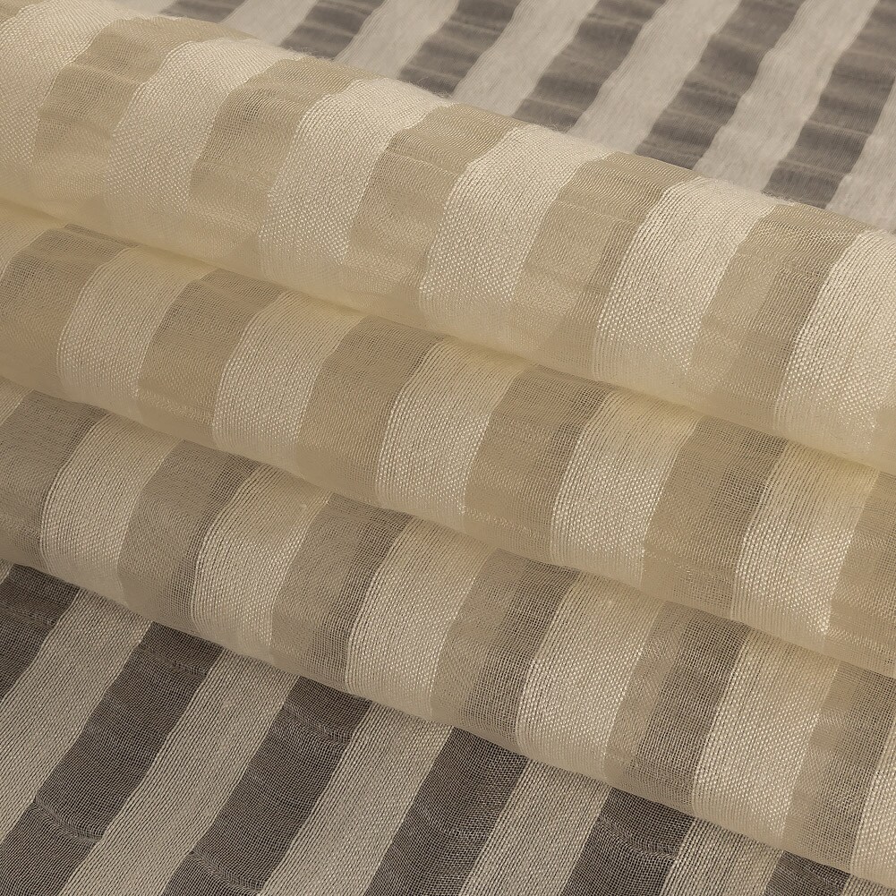 1 Yard Jet Stream Striped Sheer Silk Woven 42&#x22; Width