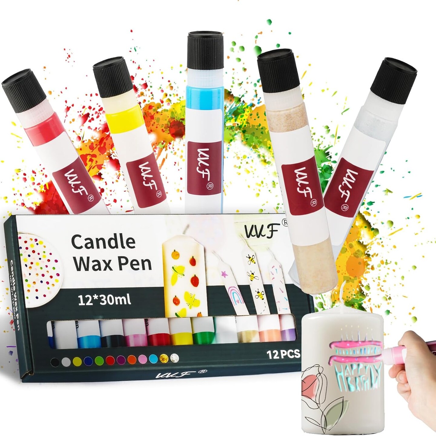 Candle Wax Pen Set for White Candle Painting