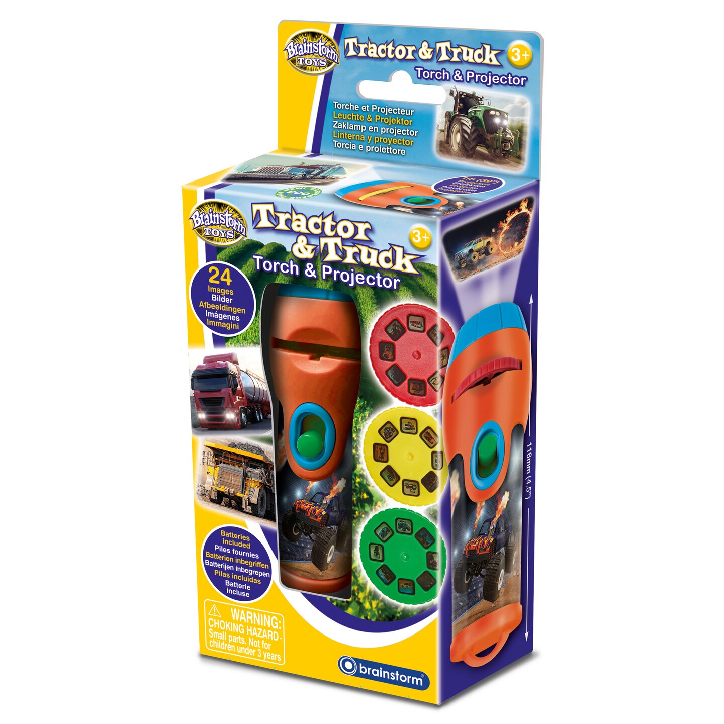 Brainstorm Toys: Tractor & Truck Torch & Projector - Handheld ...