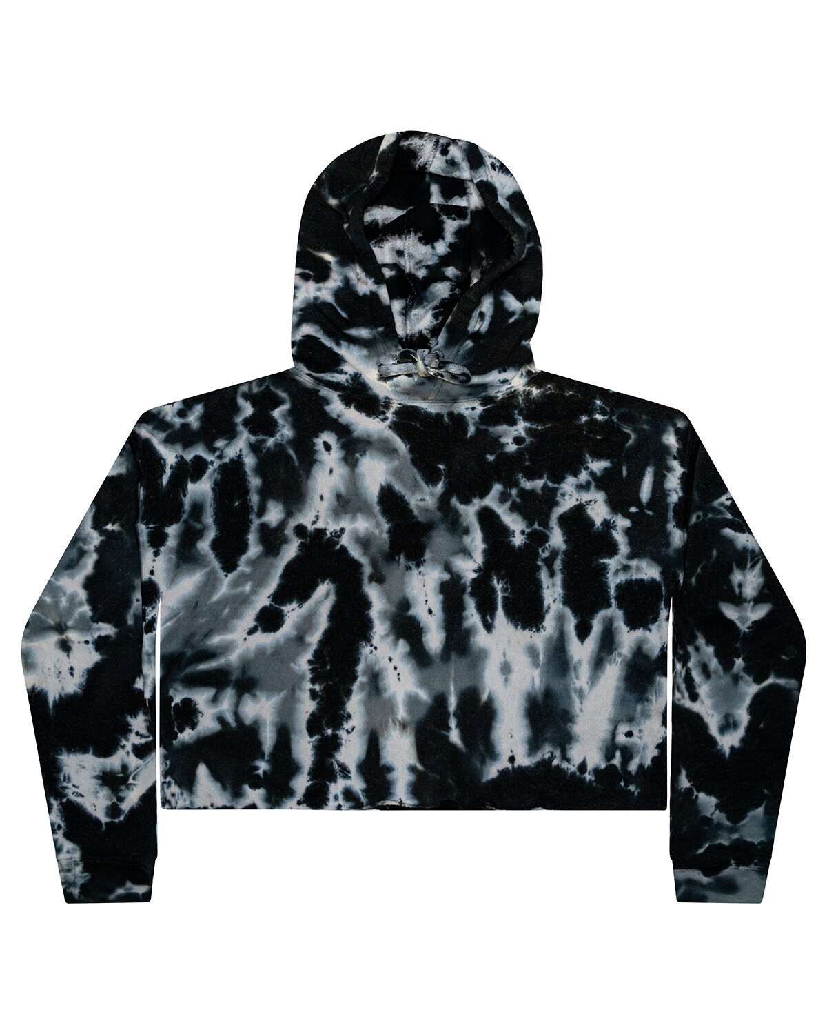 Tie-Dye ® Ladies Cropped Hooded Sweatshirt, Size: S, Color: ZEN