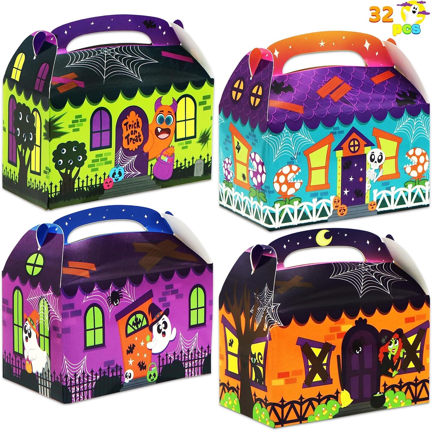 32 Pcs Halloween Trick or Treat Candy Boxes