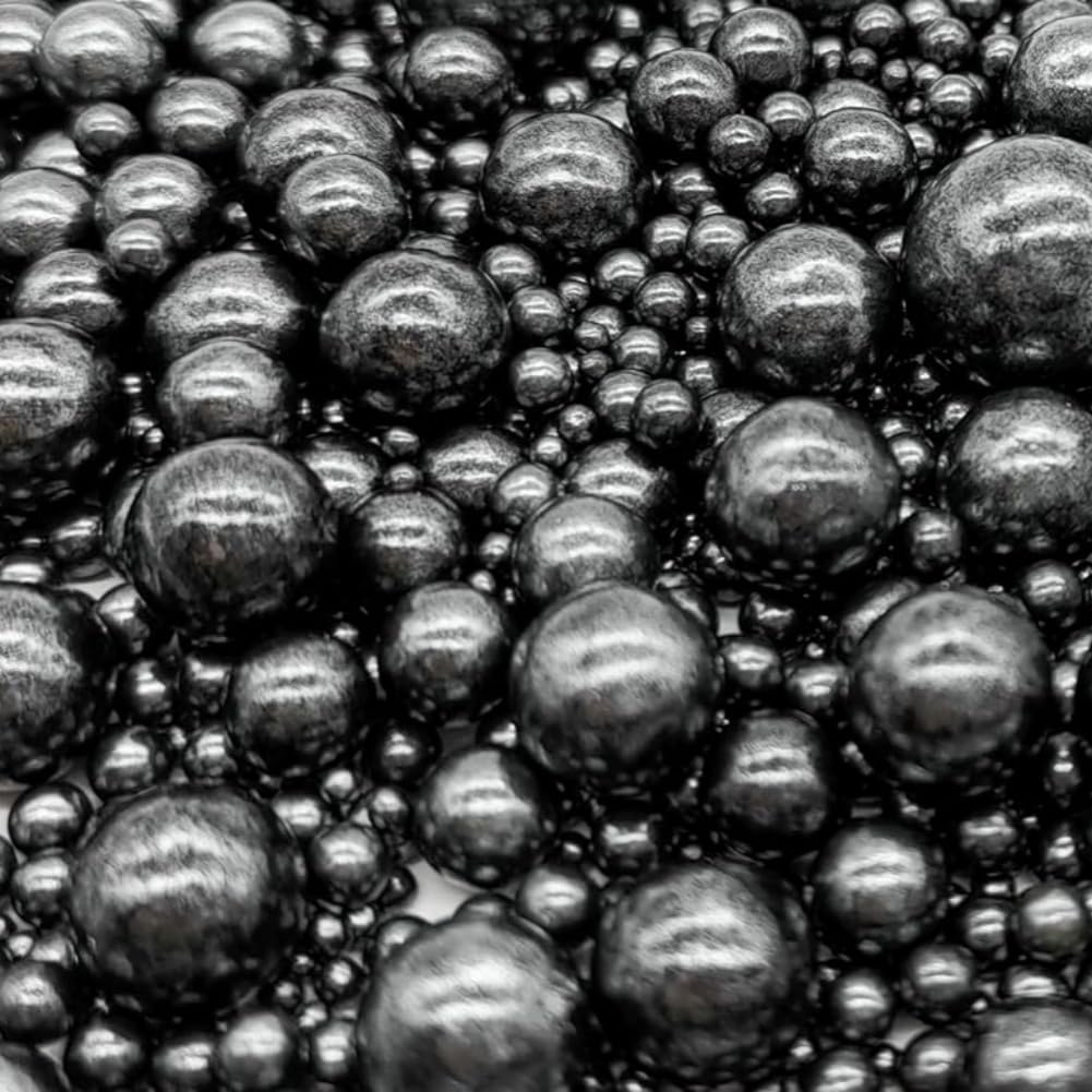 Edible Black Sugar Pearls Sprinkles Candy