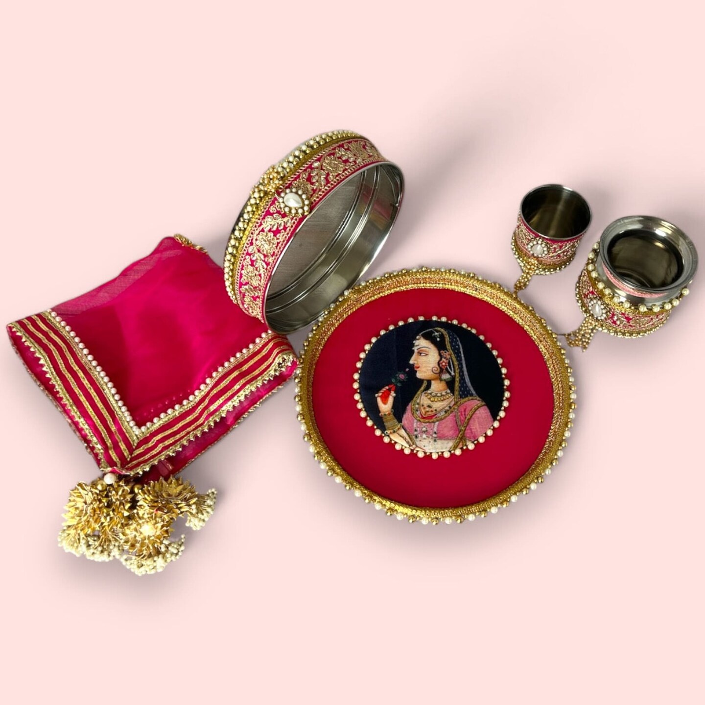 Karwa Chauth Thali, Karvachauth Thali, Daughter in Law Gift, Gift for Daughter, Gift for Wife, Karwa Chauth Gift, Karwachauth Thali, Karwachoth, Sargi Gift