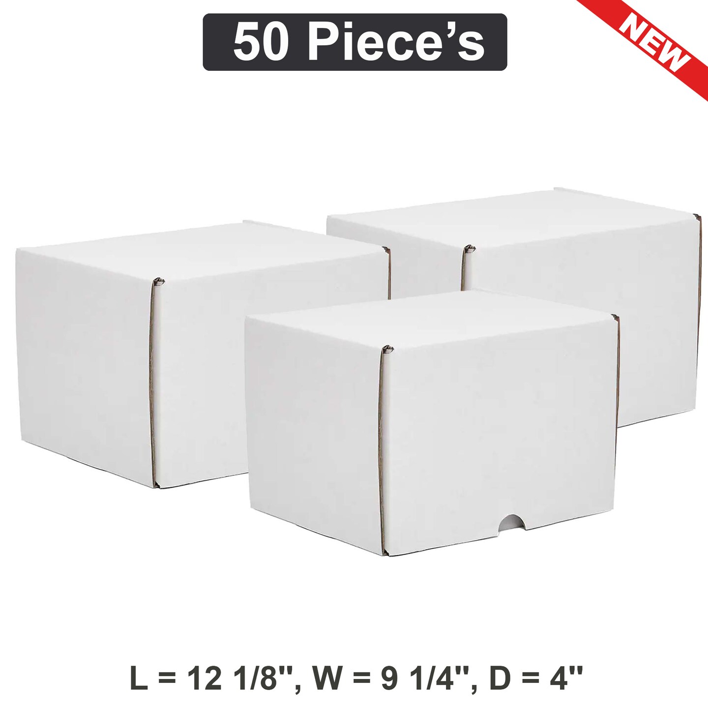 Durable 12 1/8&#x22; x 9 1/4&#x22; x 4&#x22; Shipping Boxes for Safe Packaging