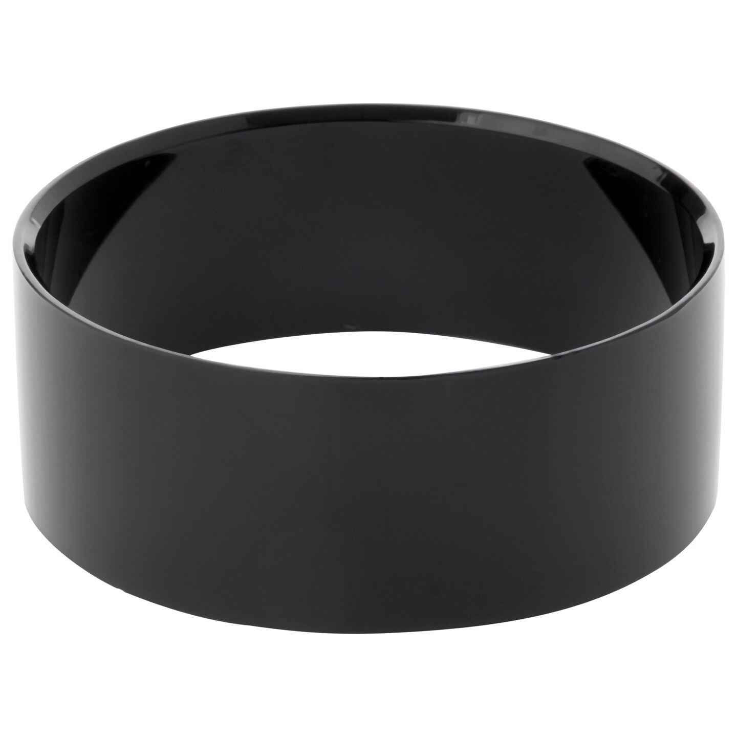 Plymor Black Acrylic Beveled Egg, Marble, Ball or Sphere Display Holder