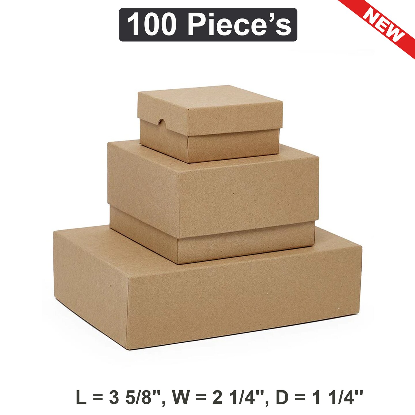 Small Shipping Boxes 3 5/8&#x22; x 2 1/4&#x22; x 1 1/4&#x22; Perfect for Compact and Secure Packaging