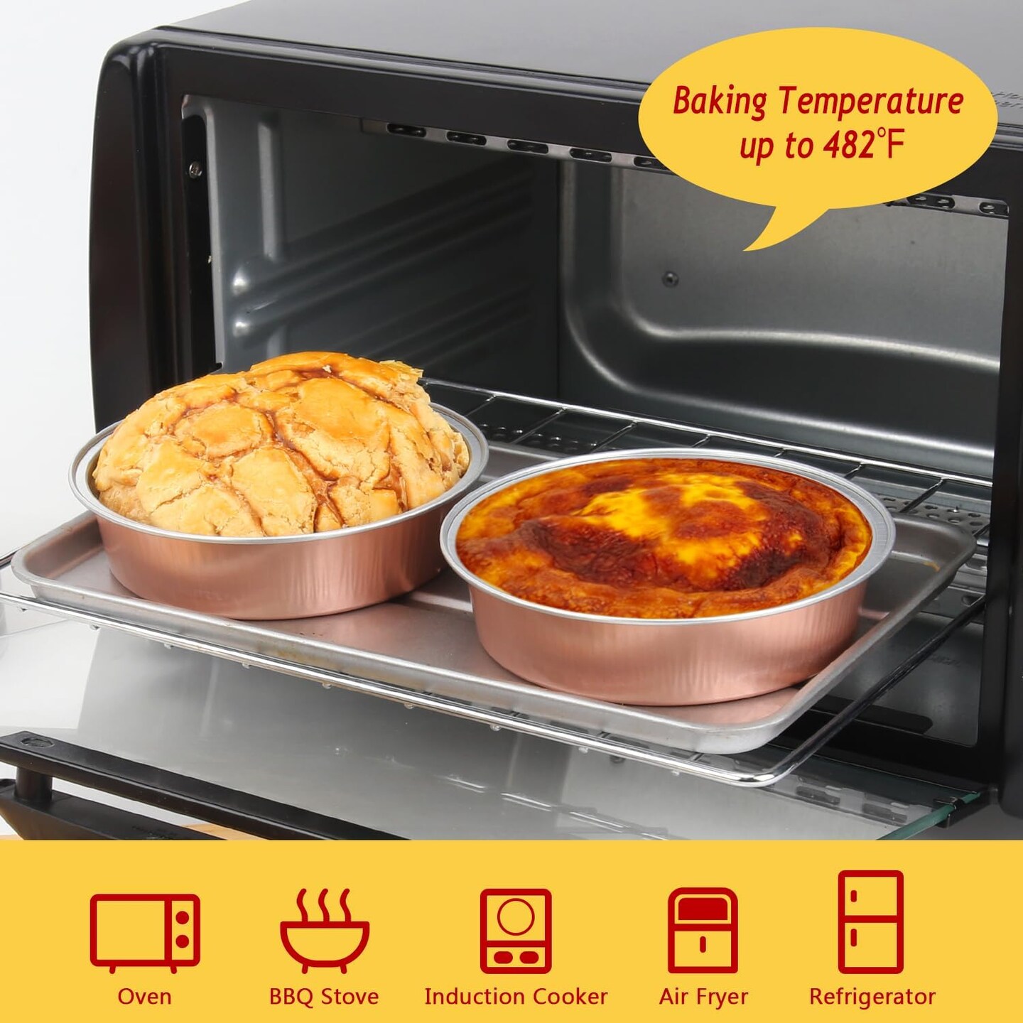 Disposable Small Pie Pans Aluminum Foil Baking Tins Ramekins
