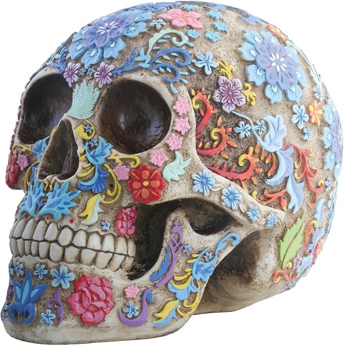 Day of The Dead Colorful Floral Sugar Skull Head Home Decor Michaels