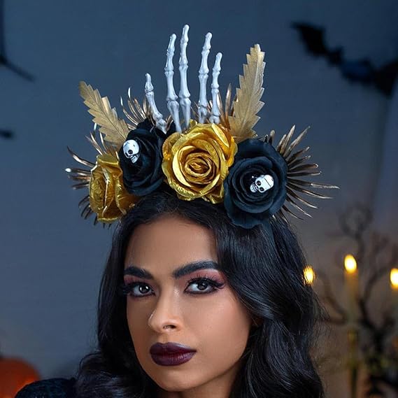 Halloween Flower Headband Skull Michaels