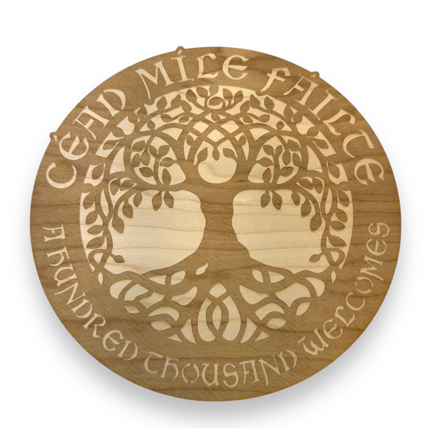 Sign - CUSTOM - Cead Mile Failte - Celtic Tree of Life Sign Sign - CUSTOM - Cead Mile Failte - Celtic Tree of Life Sign