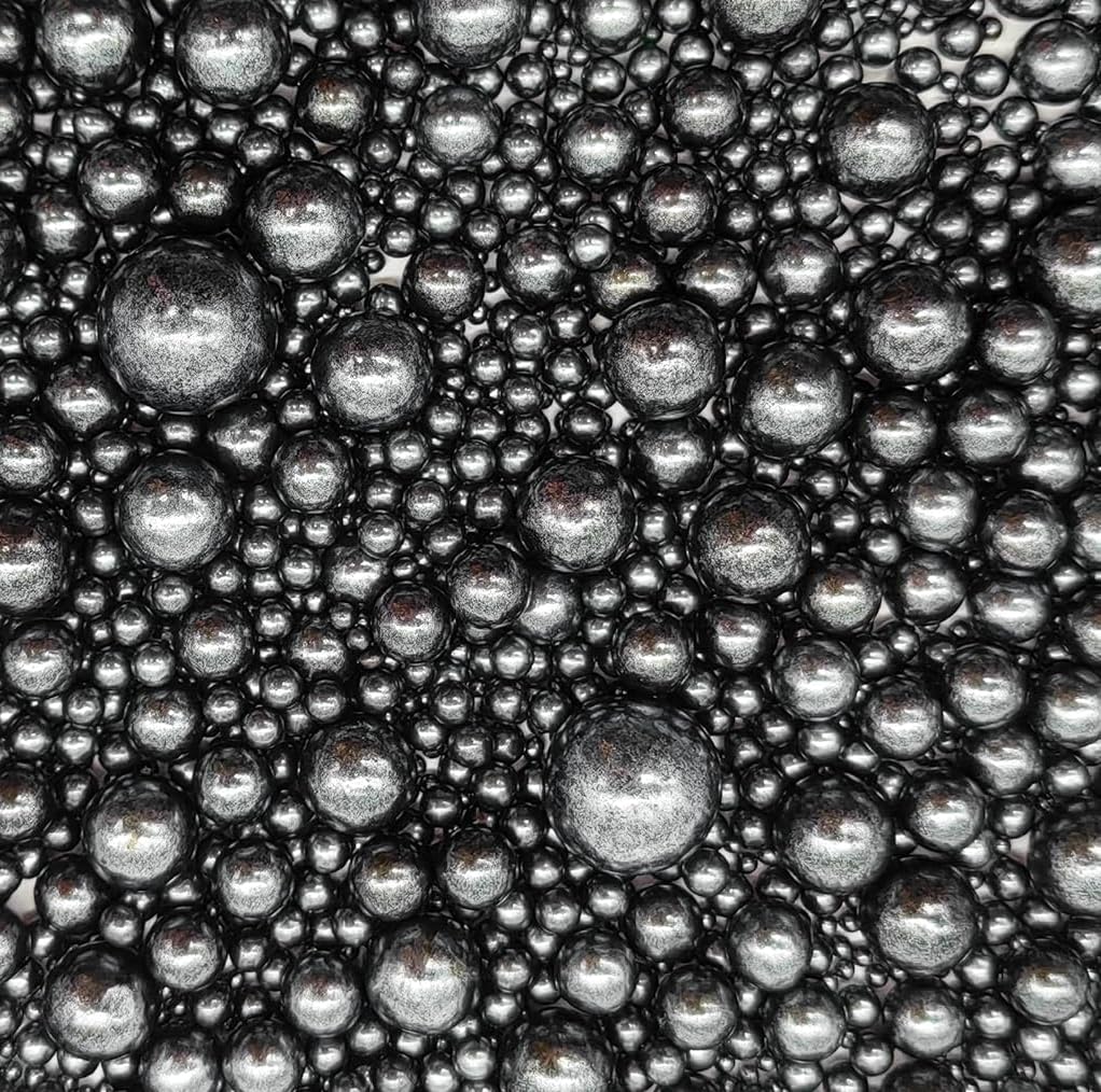 Edible Black Sugar Pearls Sprinkles Candy