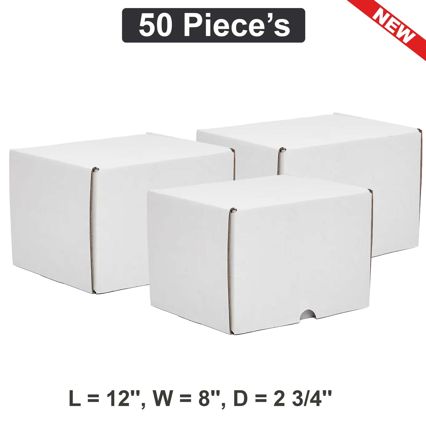 Durable 12&#x22; x 8&#x22; x 2 3/4&#x22; Shipping Boxes for Fragile Items