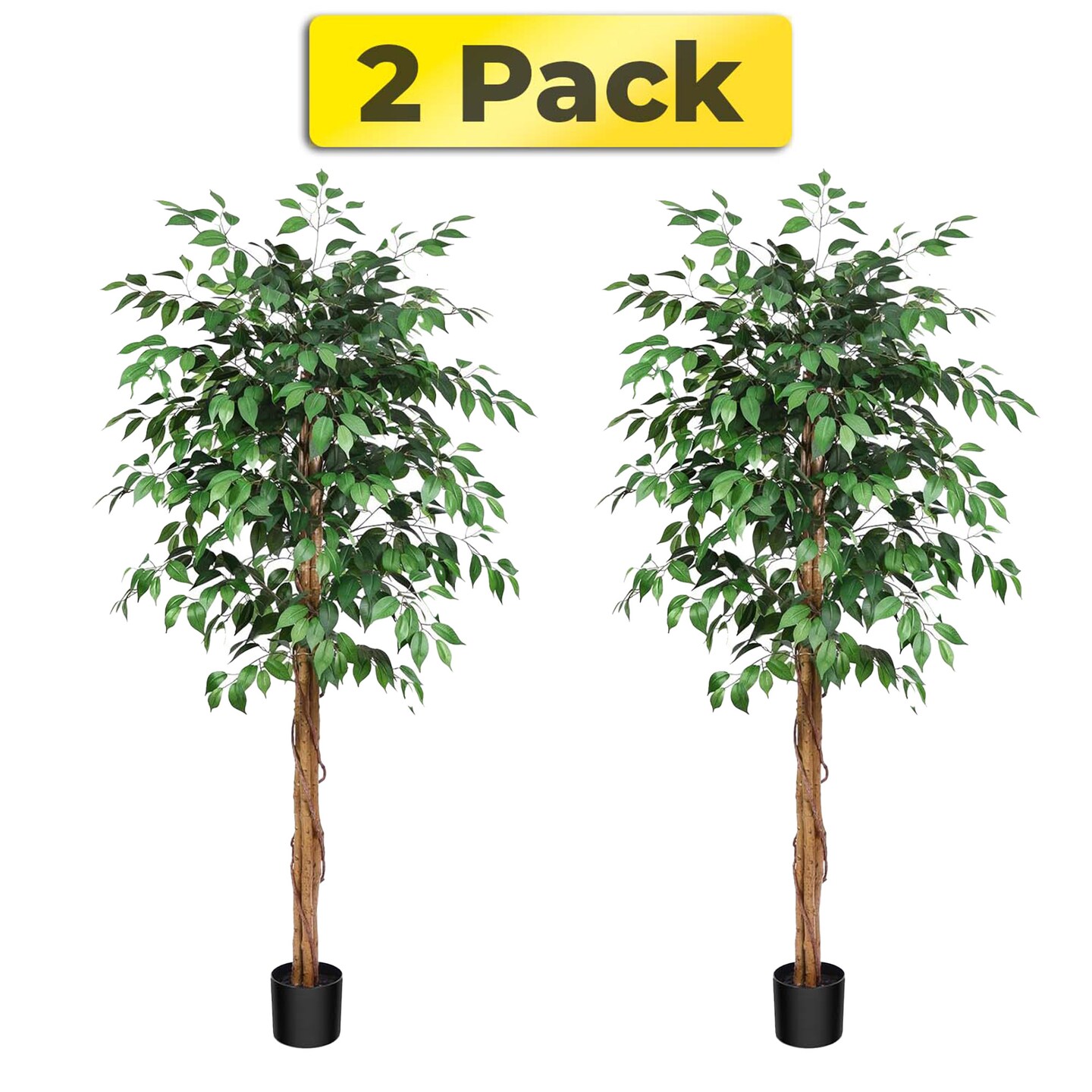 Ficus Artificial Trees with Realistic Leaves