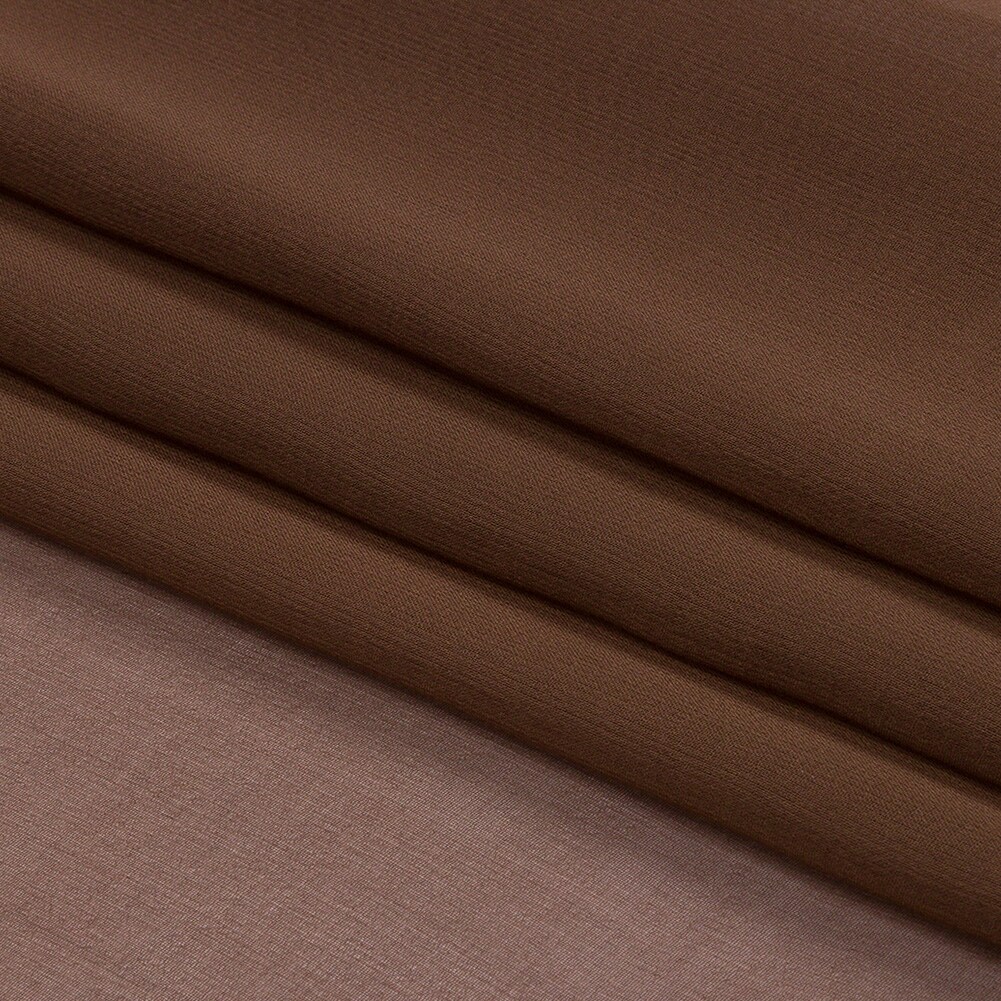 1 Yard Smooth Cappuccino Premium Silk Chiffon Fabric Perfect for Elegant Couture Creations 54 Inch Width