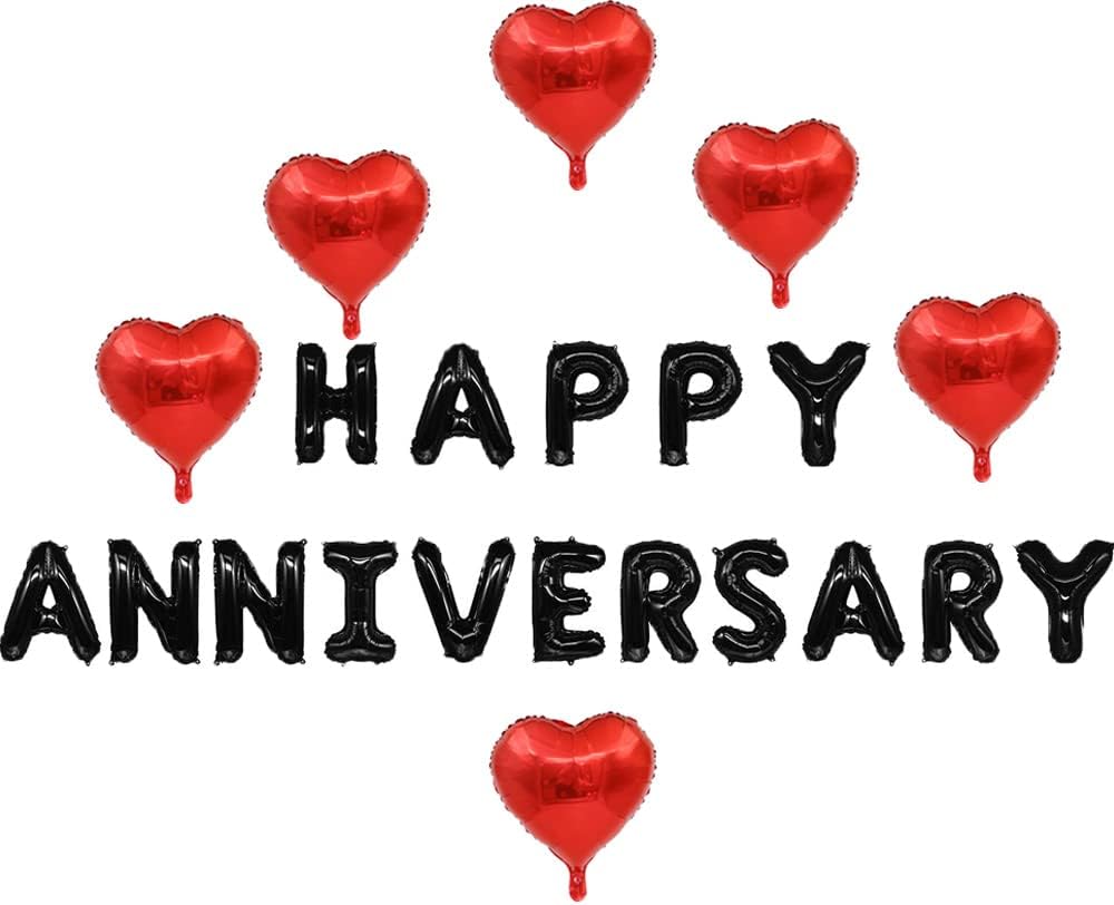 Happy Anniversary Balloon Banner