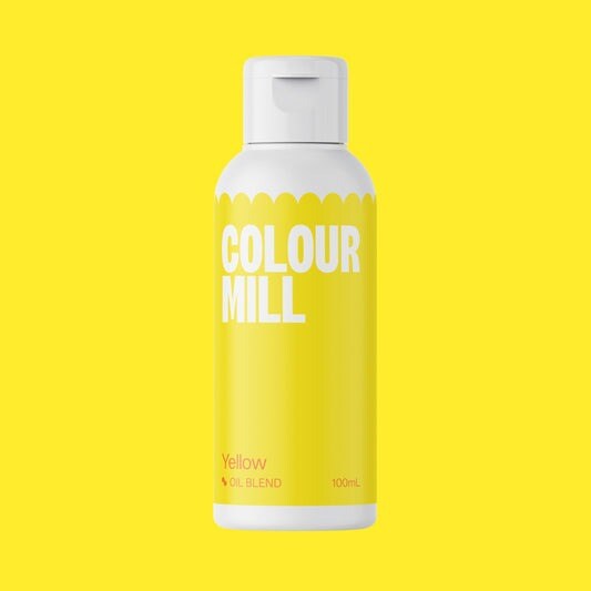 100ml Oil Based Colouring Yellow Rich Vibrant Gel Colour Perfect For Buttercream Chocolate Cake Ganache