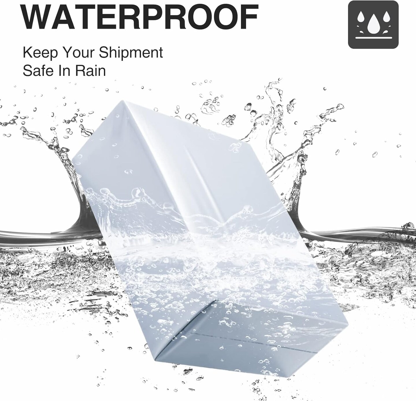 Poly Mailers 12x15.5 Inch White 100 Pack Medium Shipping Bags