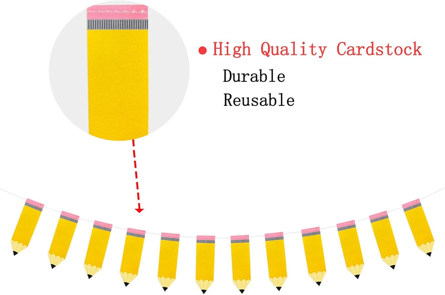 Pencil Banner | Pencil Garland | Kindergarten Banner| Classroom Decor