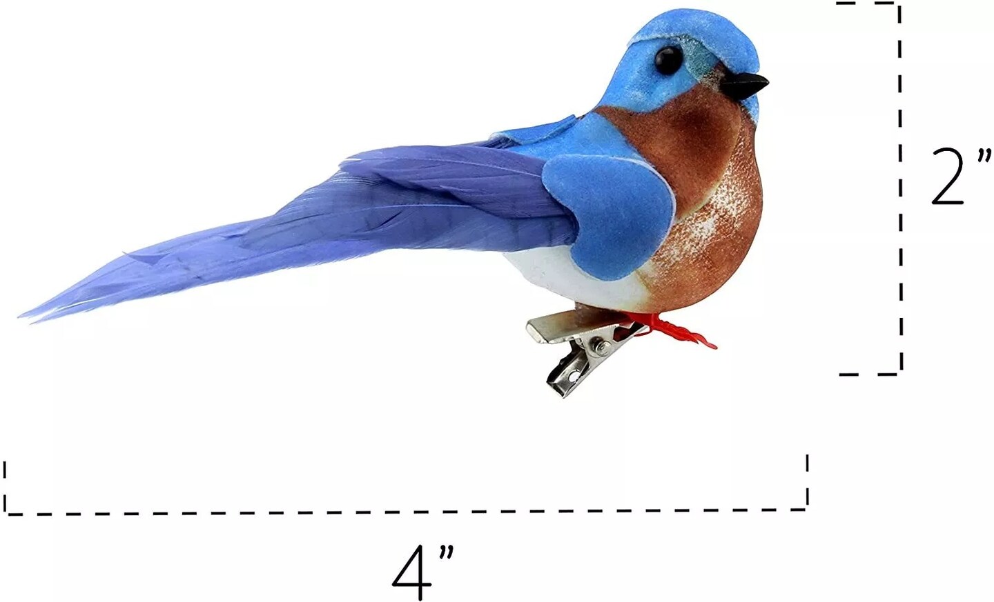 Bluebirds 6ct Mini Blue Craft Birds for Wreaths Displays