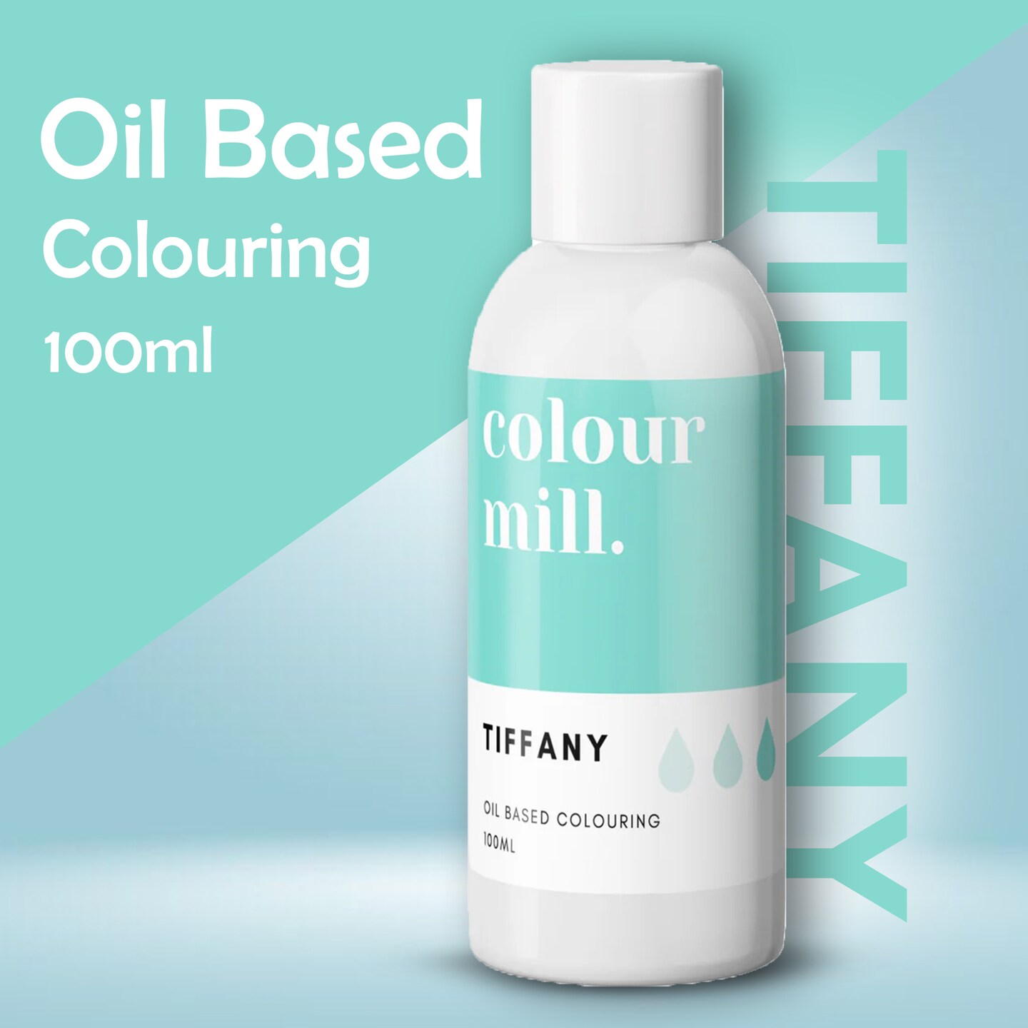 100ml Tiffany Oil Based Food Colour Colour Mill Vibrant Dye for Buttercream & Chocolate