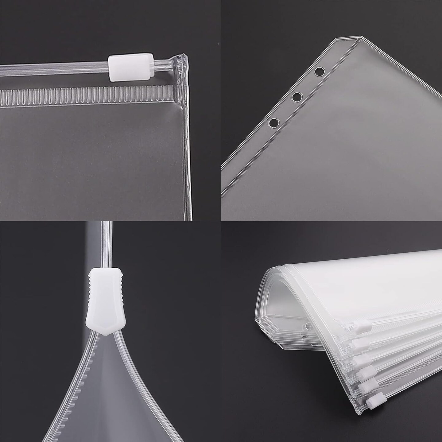 12pcs A6 Size Binder Pockets 6 Holes Budget Cash Envelopes