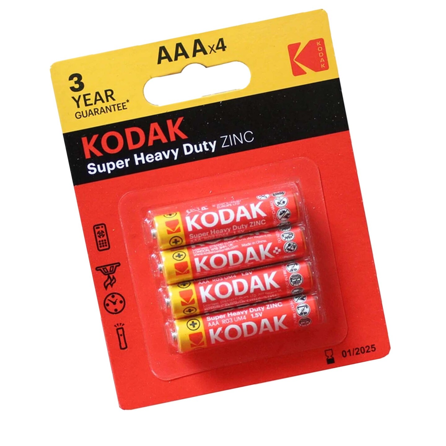 KODAK® Extra Heavy Duty Zinc Battery Assortment in Floor Display 4pc