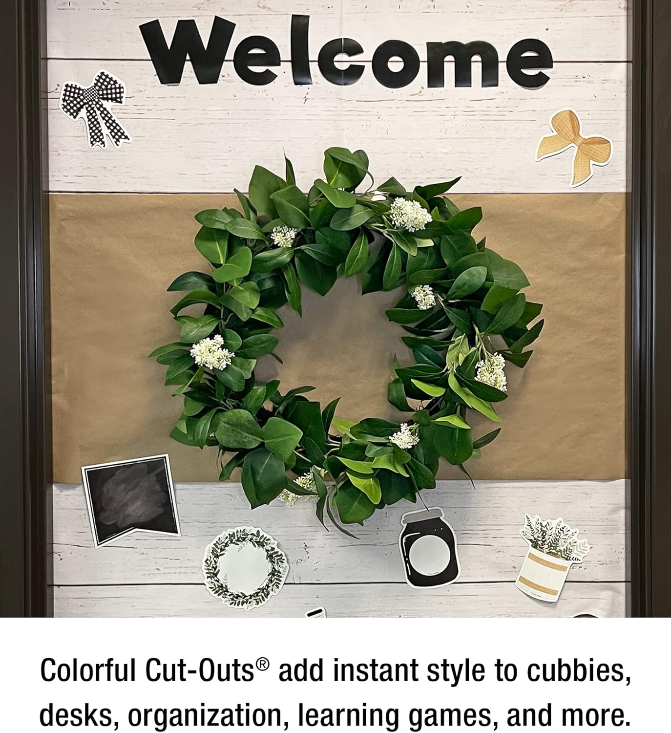 150-Piece Farmhouse Decor, Plant Pot, Wreath, Mason Jar, Pennants, and More