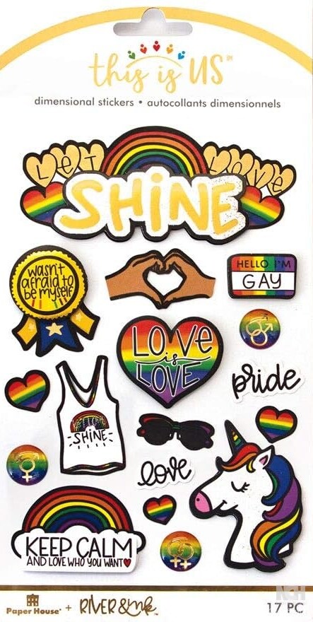 Paper House This Is Us Pride Dimensional Stickers