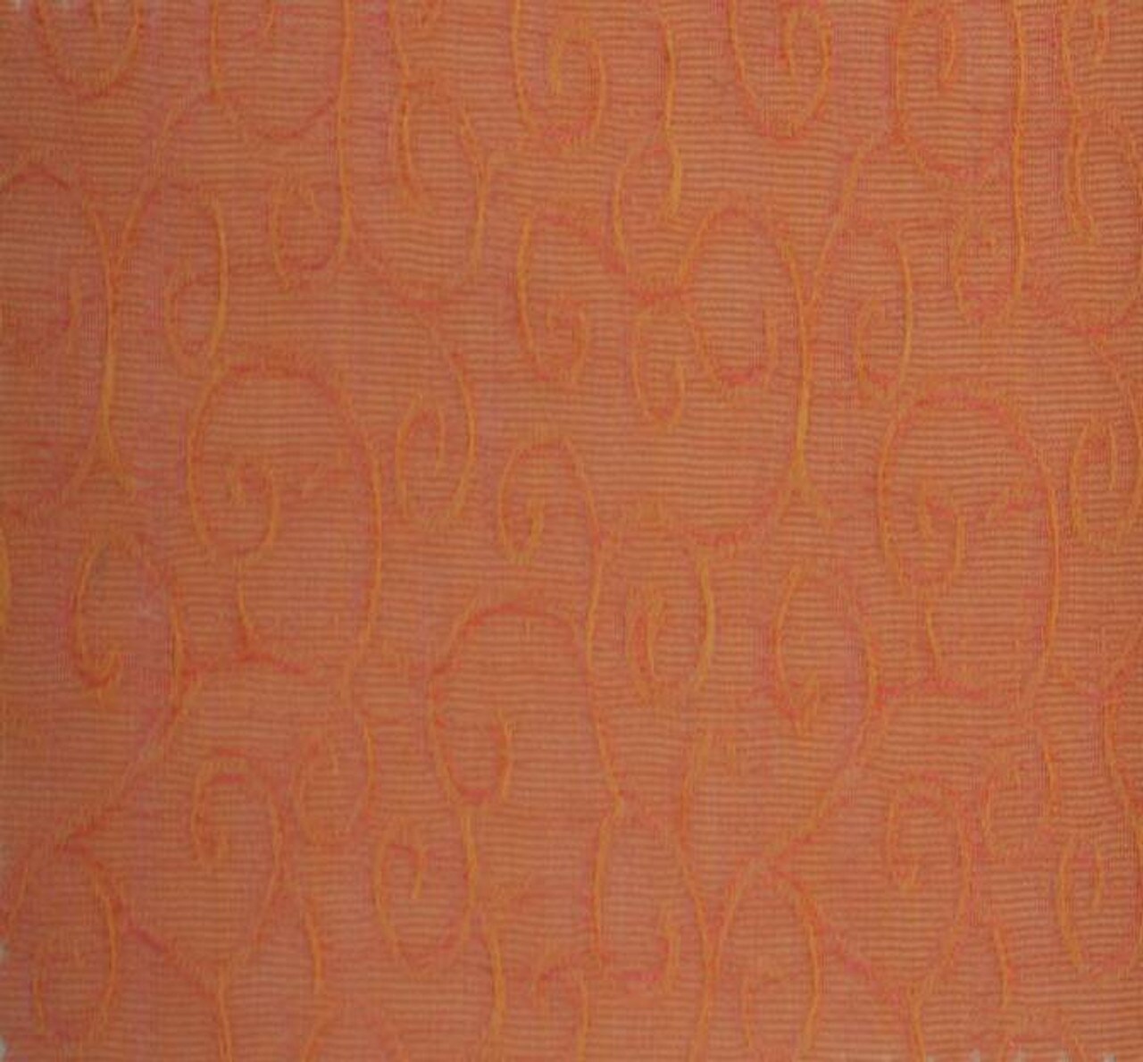 1 Yard Peach Swirl Organza Jacquard Apparel Fabric Woven Texture, 57/58&#x22; Wide