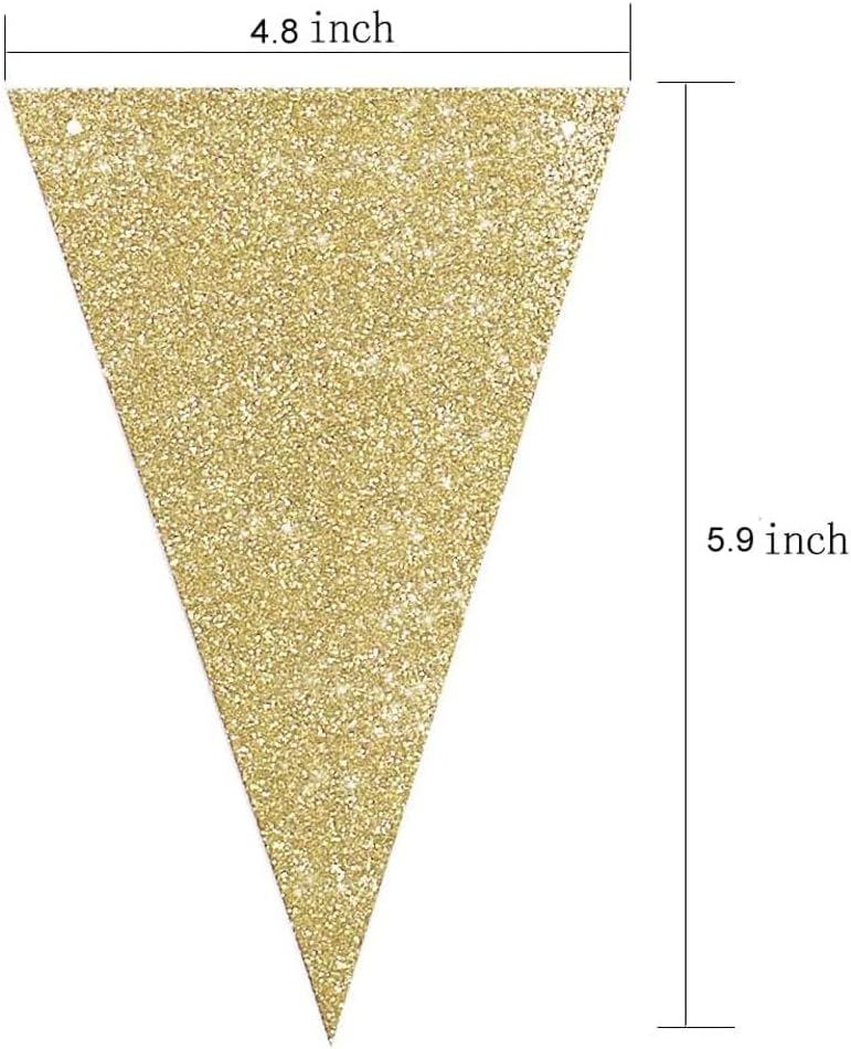 Graduation Decorations Maroon Gold 2025/Fall Bridal Shower/Burgundy Gold( 2pcs Triangle Banners)