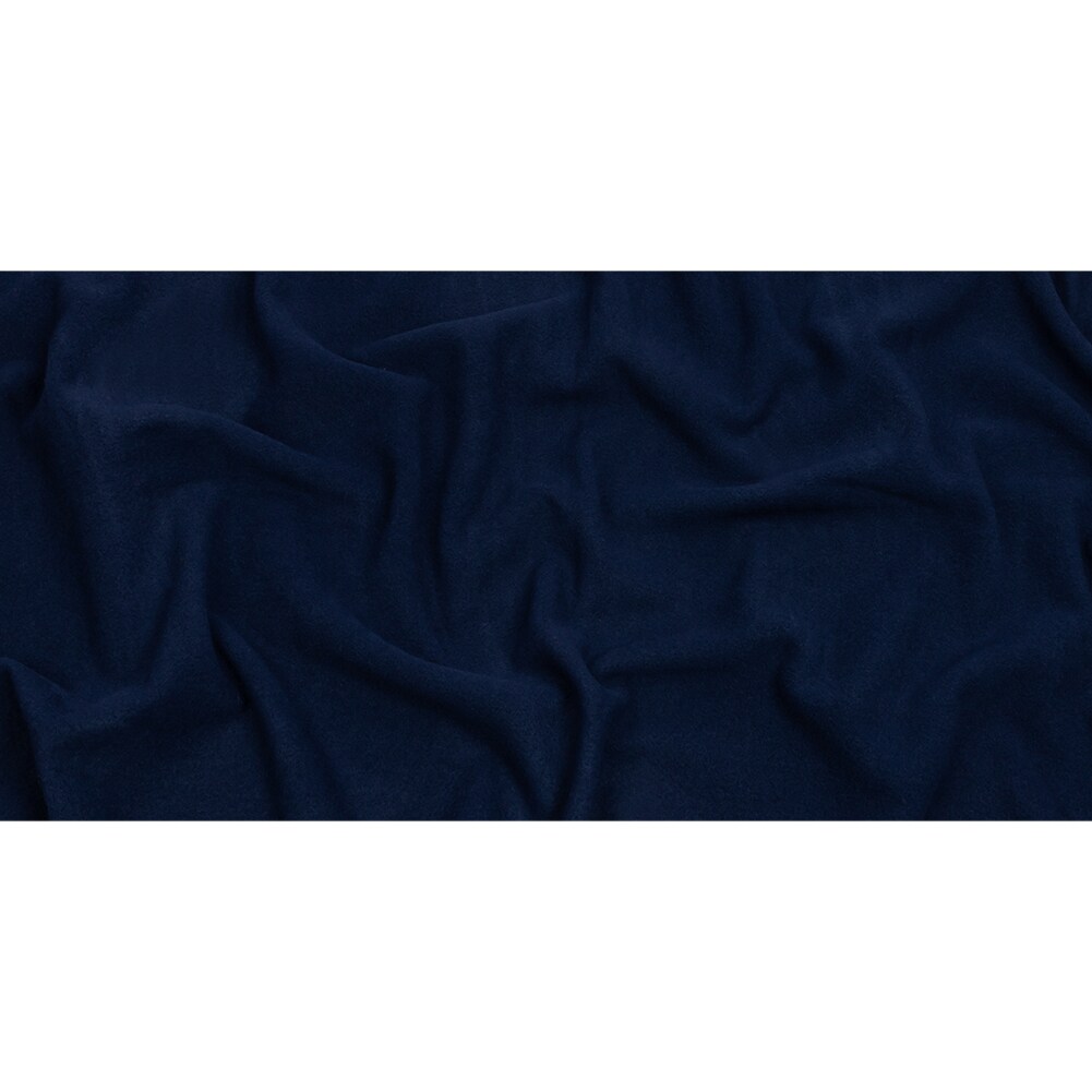 1 Yard Wool and Cashmere Coating Made in Italy - Navy - Alberini Collection 60’’ Width