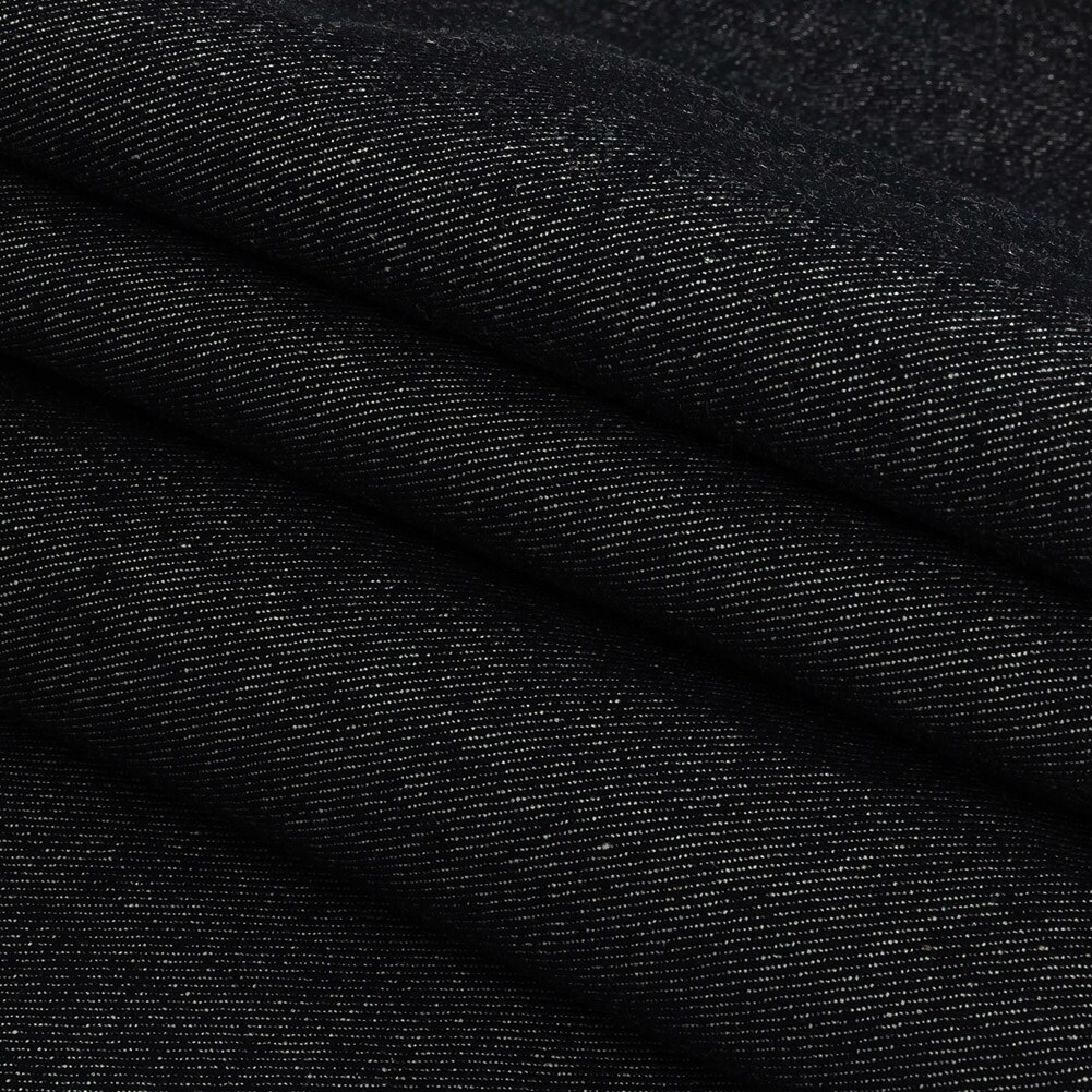 1 Yard Heavyweight Blue Graphite Cotton Denim Twill 67’’ Width