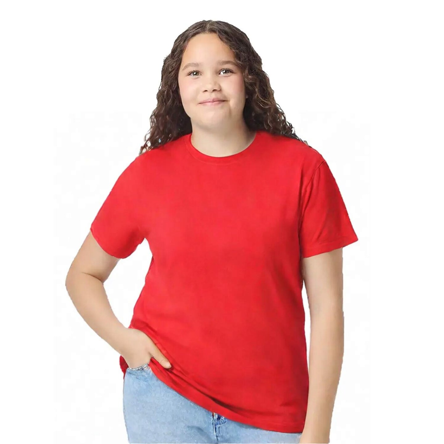 Gildan® Cotton Youth Crewneck Short Sleeve T-Shirt 6 oz 100% Cotton Classic Fit Durable Everyday Kids Tee