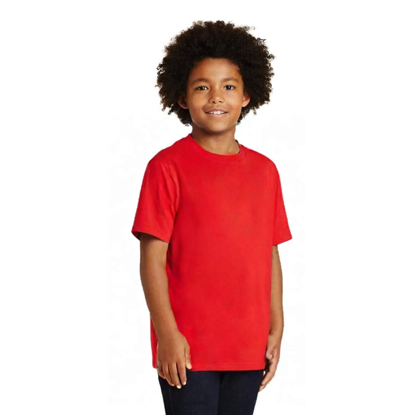 6 Pack: Gildan Youth Cotton Short Sleeve Crewneck T-Shirt 5.3 oz 100% Cotton Classic Fit Durable Everyday Tee