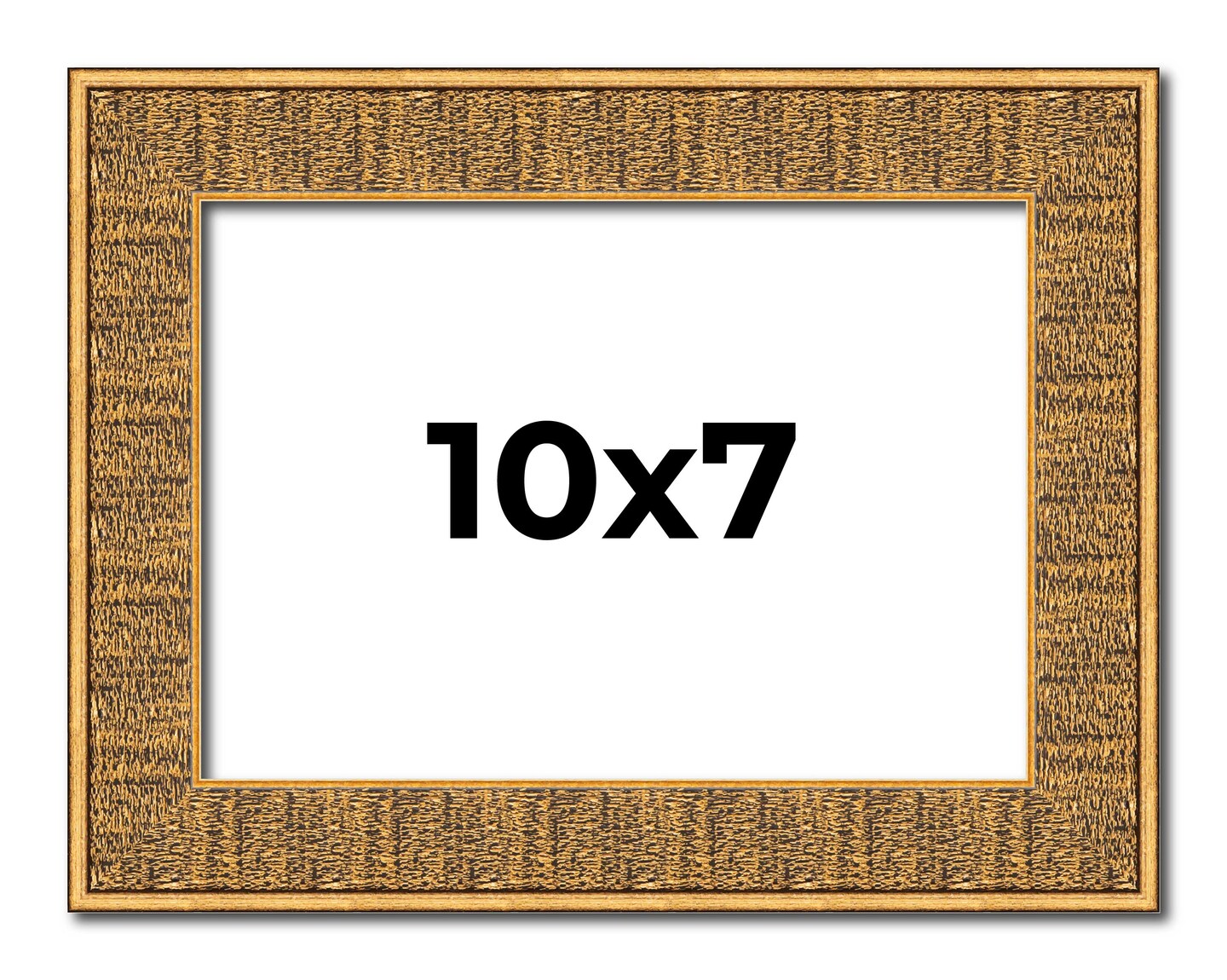 Photo Size Sculpted Black Picture Frame - UV Acrylic, Foam Board Backing, Hanging Hardware