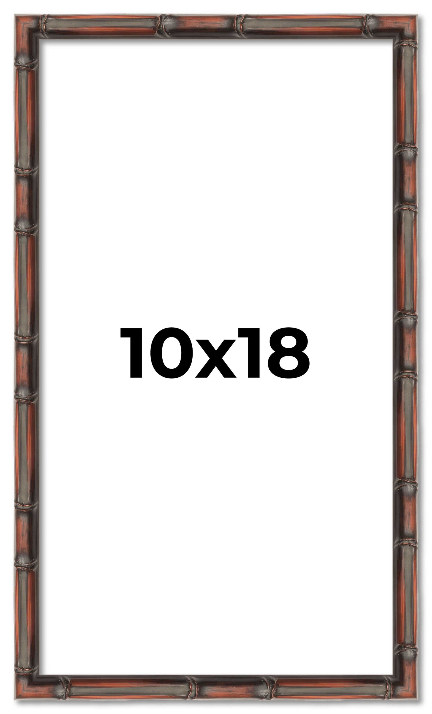 10x18 Thin Bamboo Picture Frame with UV-Resistant Acrylic & Acid Free Backing, Available in 2 Finishes - Gold and Brown