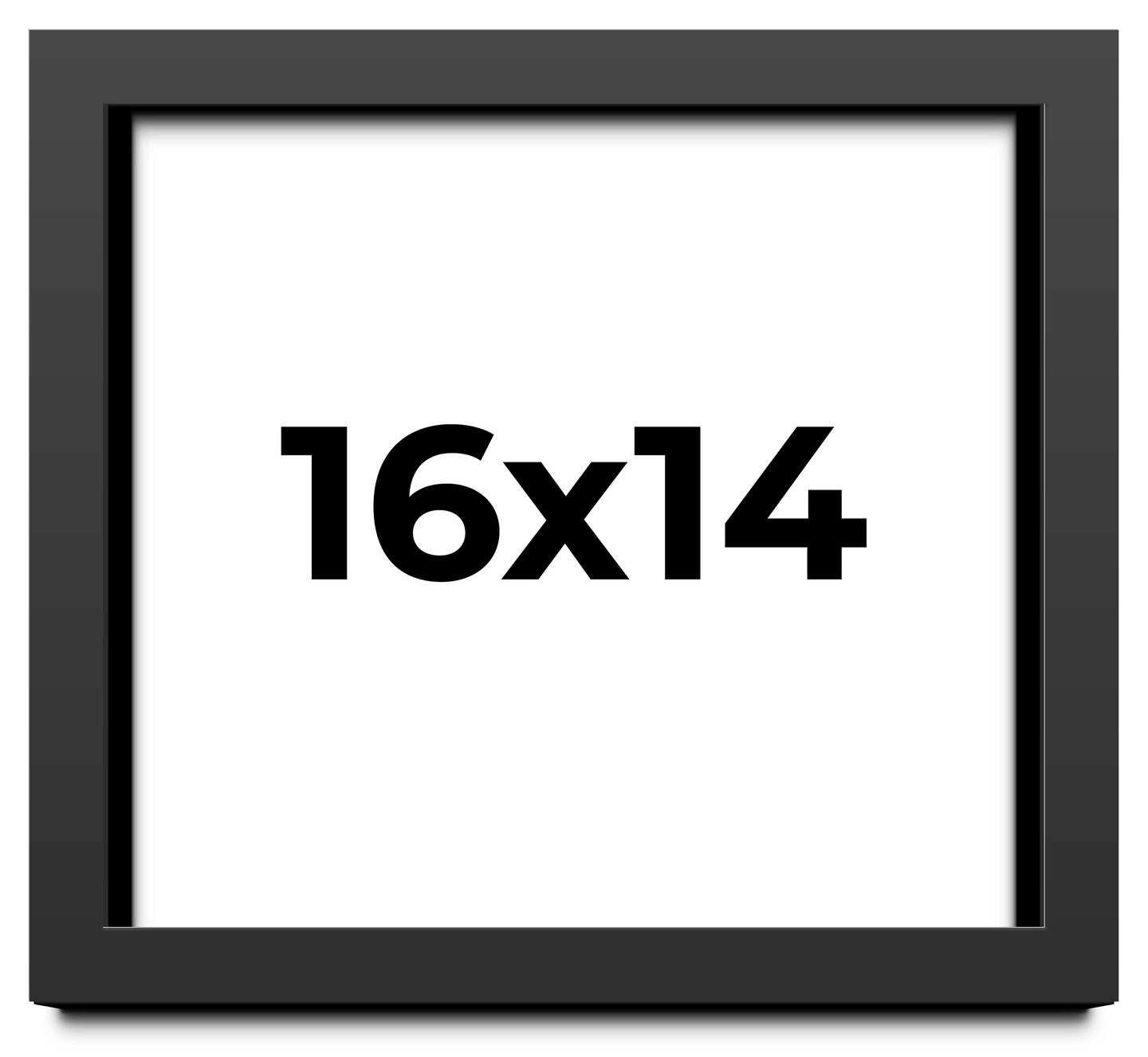 14x16 Shadow Box 1.5&#x22; Depth Picture Frame with UV-Resistant Acrylic &#x26; Acid Free Backing, Available in 5 Finishes - Black, Brown, Gold, Silver, White