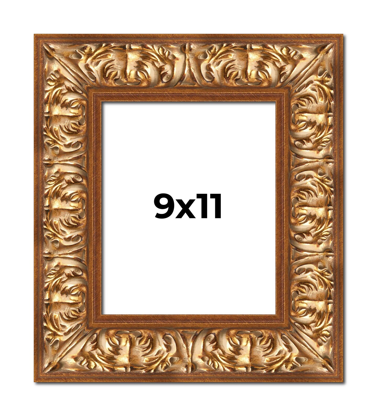 9x11 Modern Shadow Box 1" Depth Picture Frame with UV-Resistant Acrylic & Acid Free Backing, Available in 4 Finishes - Black, Brown, Gold, White