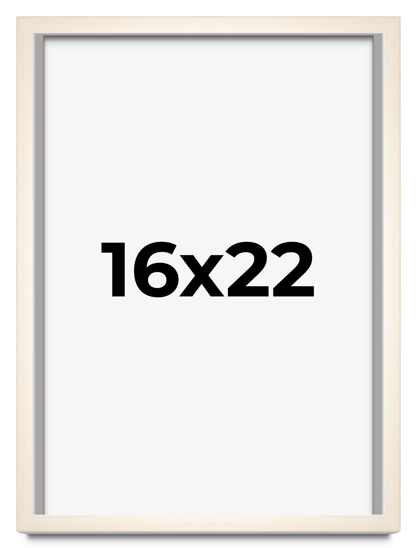 Minimalist White Picture Frame - UV Acrylic, Foam Board Backing