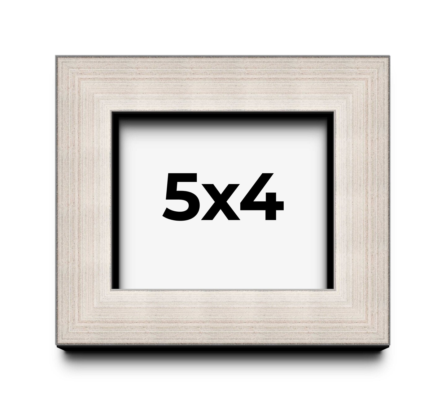 4x5 Minimalist Shadow Box Picture Frame with UV-Resistant Acrylic & Acid Free Backing, Available in 5 Finishes - Black, Brown, Gold, Silver, White