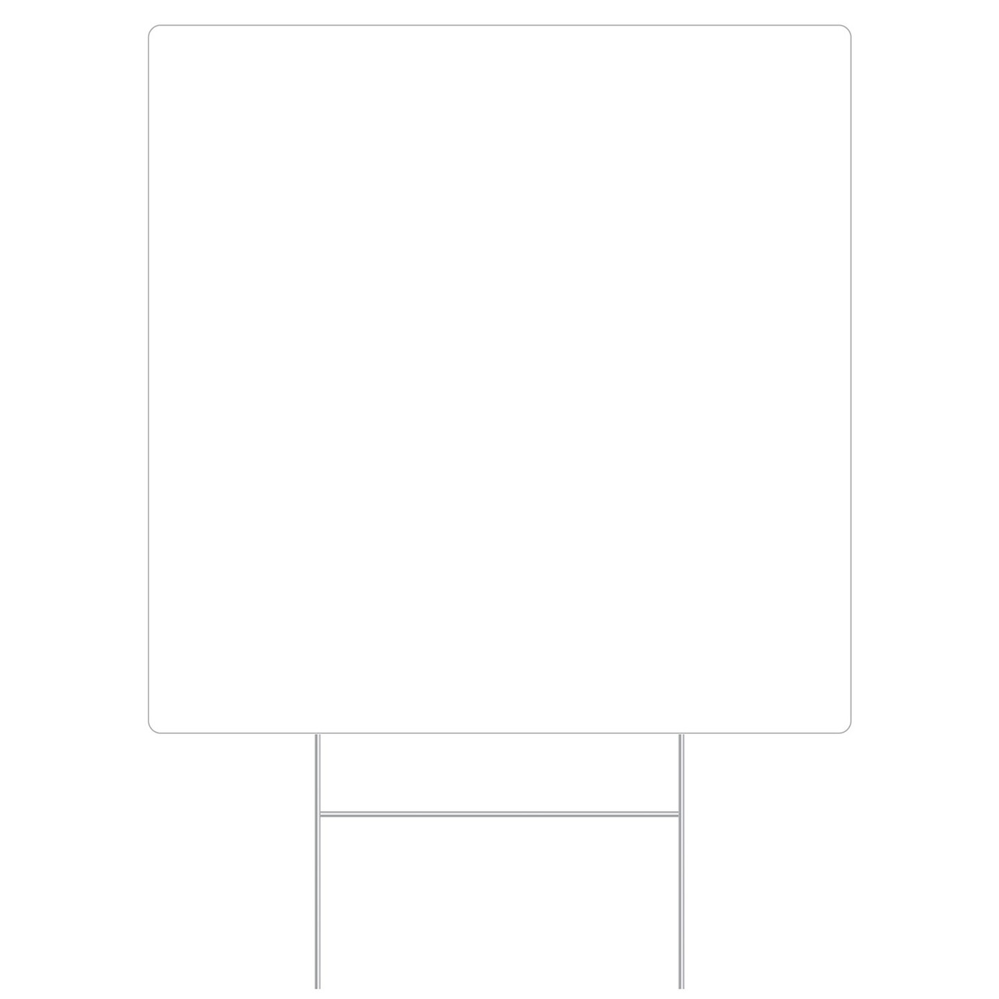 Beistle 19in. x 19in. Plastic Blank Yard Sign - 6 Pack | Michaels