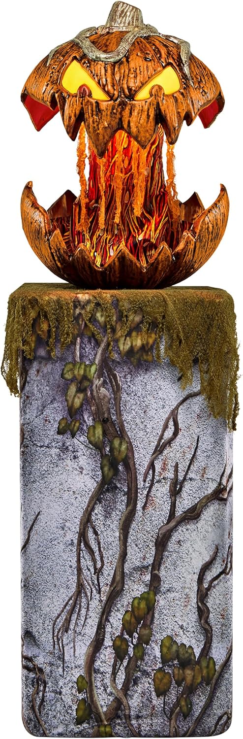 Spirit Halloween 3.8 Ft Gourdo Animatronic | Decorations | Animated | Halloween Decor | Plays Sounds